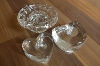 Kerzenhalter Klarglas Herz, rund, U-Form Glas Kerzenständer Östliche Vorstadt - Steintor  Vorschau