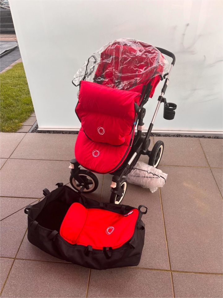 BUGABOO BUFFALO Kinderwagen, rot, sehr viel Zubehör - TOP Zustand in Neuler