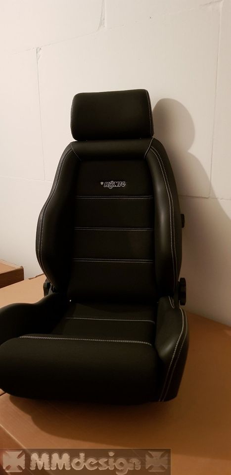 König Sportsitz MMdesign Whiteline Edition für alle Fahrzeuge in Lage