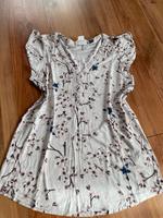 Shirt Kurzarm H&M floral Beige-Blau Gr. XS Sommer-Shirt Sachsen - Burkhardtsdorf Vorschau