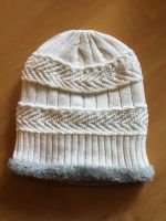 Neue ungetragene flauschig warme Winter Strickmütze mit Fell weiß Saarland - Losheim am See Vorschau