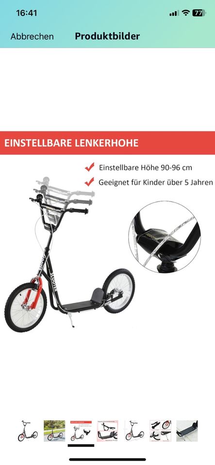 Roller/ Scooter mit Luftreifen in Nürnberg (Mittelfr)