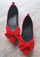 Damenschuhe Ballerina spitz Rot Gr 39 Schleife Hessen - Ranstadt Vorschau