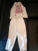 Zara Sommerhose Gr.M und Bluse Gr.L weiß Frankfurt am Main - Niederursel Vorschau