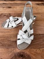 Sandalen Ara Leder weiß-silber Größe 40,5 ungetragen NEU Bayern - Marzling Vorschau