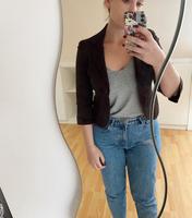 Dunkelbraune kurze Jacke Blazer Tally Weijl 36 Nordrhein-Westfalen - Jüchen Vorschau