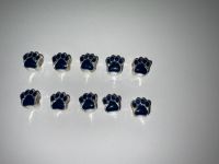 Charm Bead Pfote dunkelblau blau 10Stck. Nordrhein-Westfalen - Kempen Vorschau