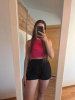 H&M schwarze Leinen short Bayern - Pocking Vorschau