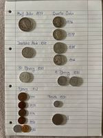 Münzen Half-dollar Quarter-dollar Pfenning Peseta Deutsche Mark Frankfurt am Main - Nieder-Eschbach Vorschau