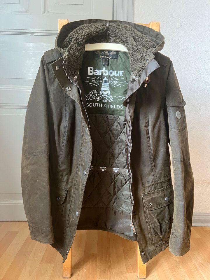 Neu Barbour Wachsjacke 40 38 oliv grün Mantel Parka Winter Fell in Dömitz