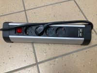 4-fach Steckdosenleiste aus Aluminium für Schreibtisch mit USB Bayern - Halblech Vorschau