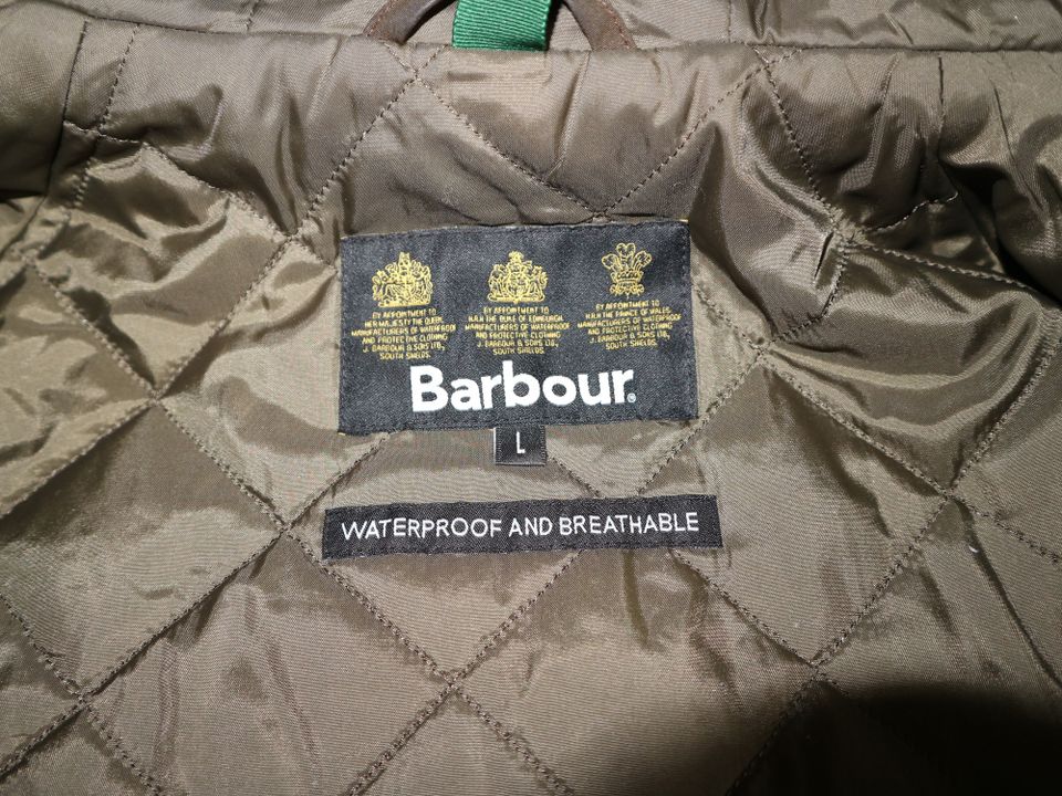 Barbour Whistable Jacket Herren Jacke braun Gr. L Wasserabweisend in Olching