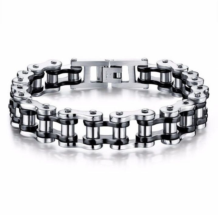 Armband Herren Edelstahl 316 L Glieder Kette Biker Rocker Massiv in Öhringen