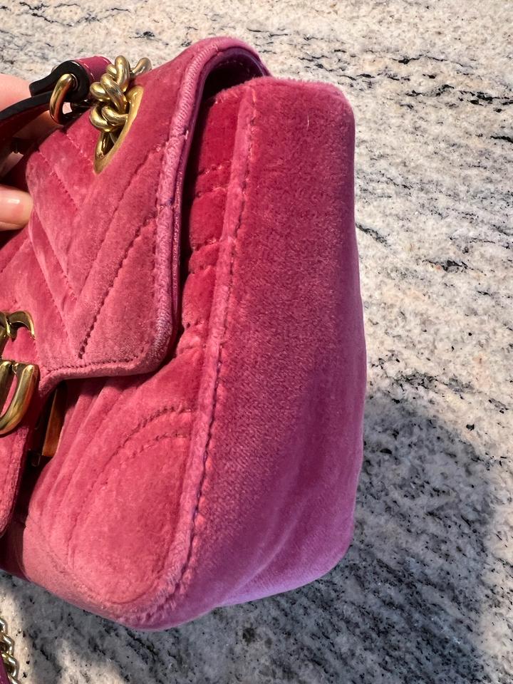Gucci mini marmont pink hotsell