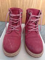TAMARIS Boots bordeaux rot Gr. 41 Velour Leder Futter Blockabsatz Harburg - Hamburg Eißendorf Vorschau