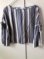 FIND M Bluse Hemd Shirt Schleife gestreift Rundhals cropped 38 Nordrhein-Westfalen - Bad Salzuflen Vorschau