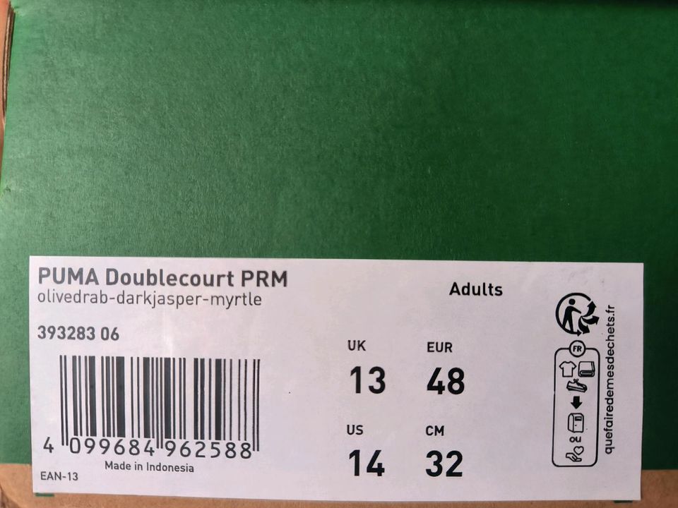 Puma Doublecourt PRM Sneaker grün/ khaki in Hamm