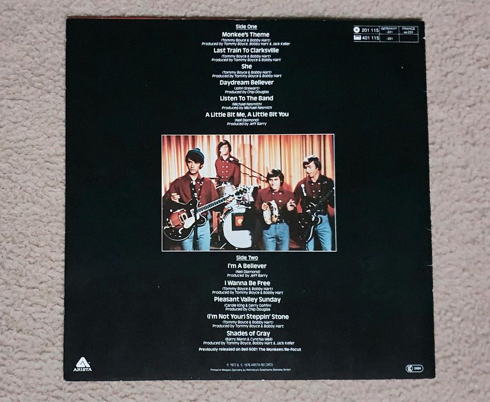 THE MONKEES Vinyl Schallplatte LP 60er 70er Pop Rock Musik Group in Darmstadt