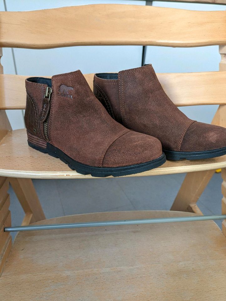 Chelsea Boots Gr 38 von Sorel  Leder in Frankenthal (Pfalz)