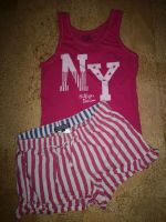 Tommy Hilfiger Pyjama Gr. 140 Top Shorts Pink Nordrhein-Westfalen - Porta Westfalica Vorschau