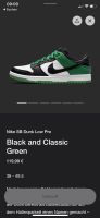 Nike SB Dunk low Pro Classic Green EU 46 US 12 Düsseldorf - Heerdt Vorschau