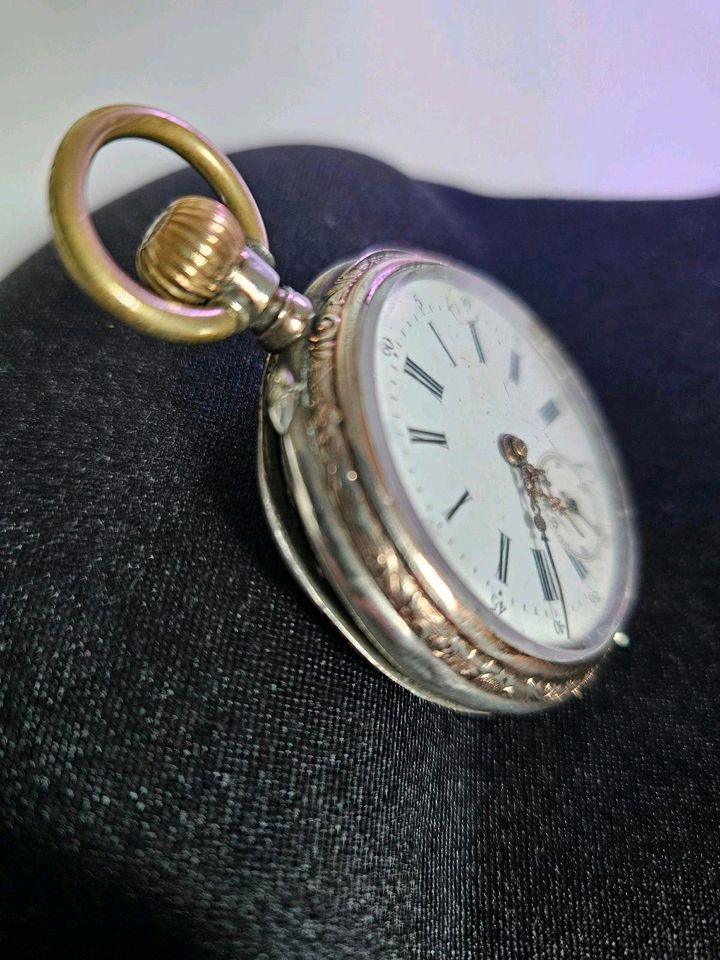 Antike Taschenuhr, Silber 0,800, Aufziehuhr, antike Uhr. in Köln