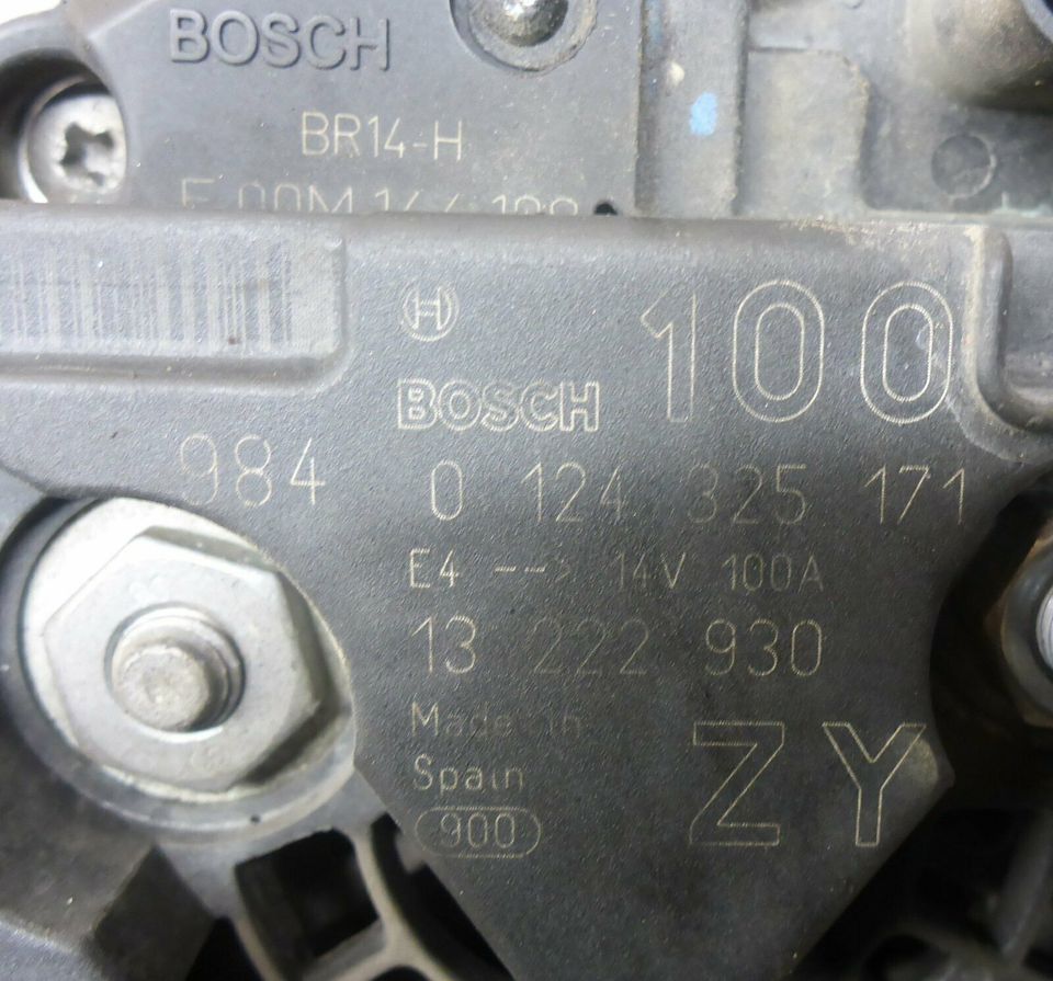 Lichtmaschine 100A Generator 13222930 OPEL ASTRA H (A04) 1.4 in Mühlacker