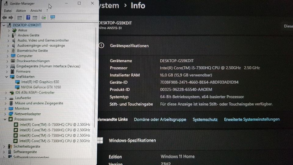 Acer Gaming Predator Helios 300. GTX 4GB/intel/16GB DDR4/500 SSD in Düsseldorf