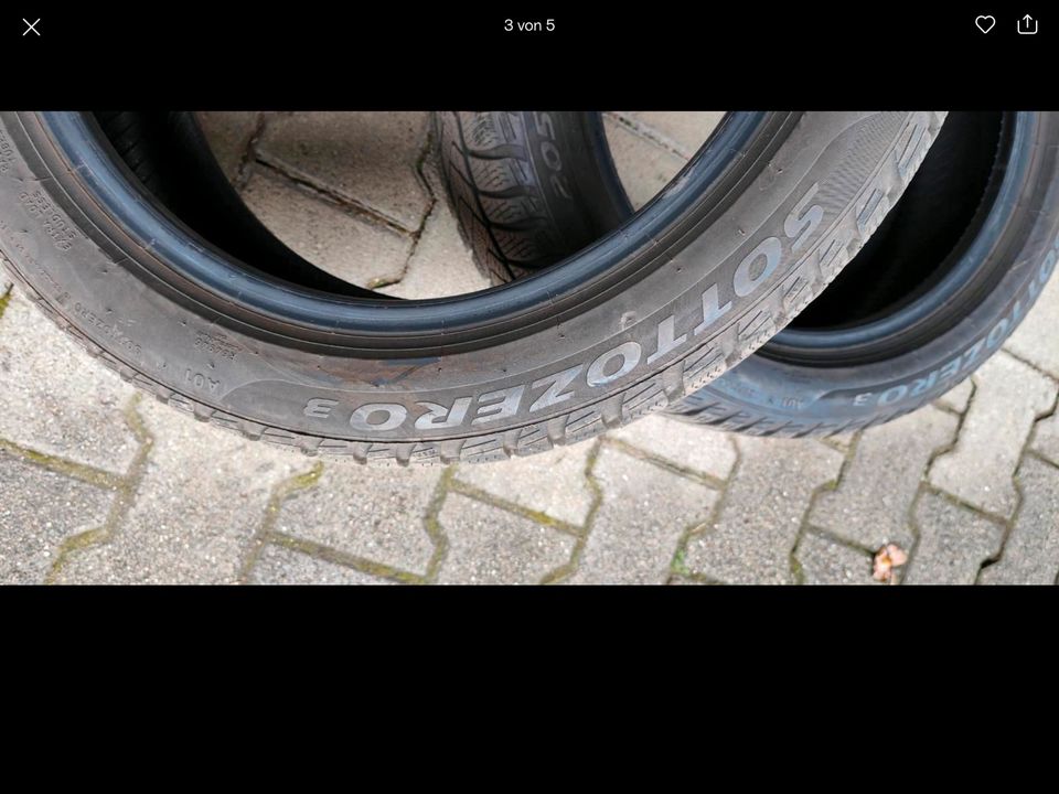 2 Winterreifen Pirelli Sottozero3 205/50R17 93H in Frickingen