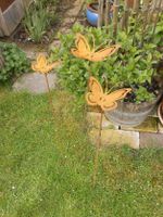 Gartenstäbe Gartenstab Schmetterling Schmetterlinge Metall Rost Bayern - Mauern Vorschau