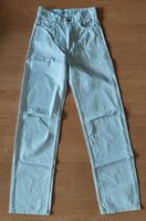 Bershka High Waist Straight Jeans - Weiß Nordrhein-Westfalen - Moers Vorschau