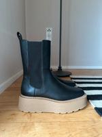 Plateau Chunky Boots schwarz braun H&M Gr. 39 Niedersachsen - Oldendorf (Landkreis Stade) Vorschau