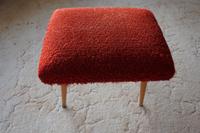 Vintage Hocker Polster 60er retro DDR Holzbeine Shabby Sitz Stuhl Thüringen - Triptis Vorschau