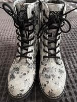 Dockers Stiefeletten Gr. 38 weiß mit Silber Blumenmuster Nordrhein-Westfalen - Zülpich Vorschau