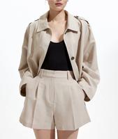 H&M Shorts Leinen Leinenmischung beige Sand 38 M Bayern - Prien Vorschau