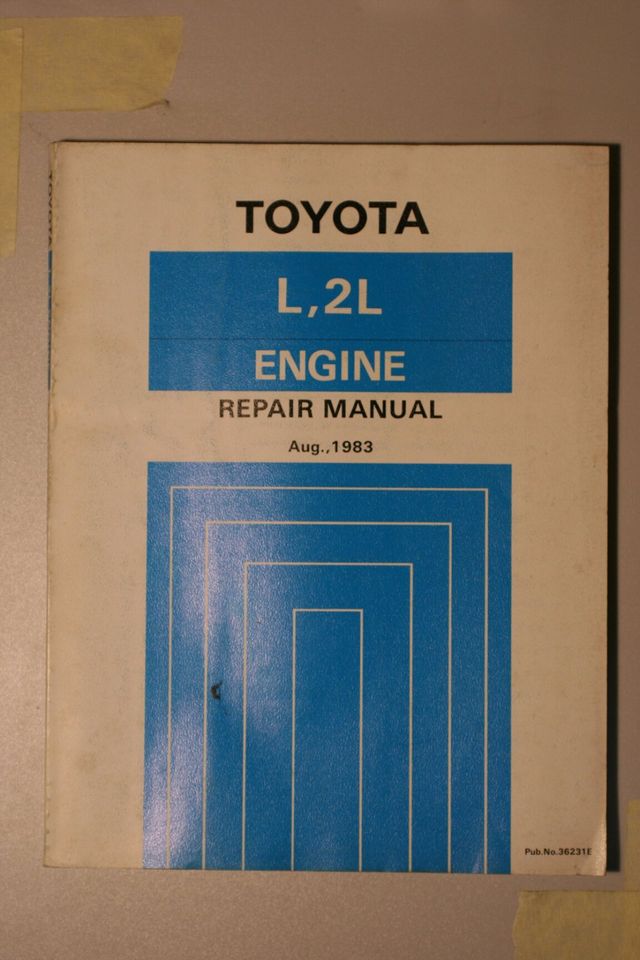 Toyota L, 2L Engine Repair Manual 36231E in Bodenfelde