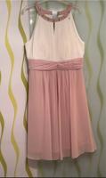 Weiß/rosanes Chiffonkleid - knielang Nordrhein-Westfalen - Kreuztal Vorschau