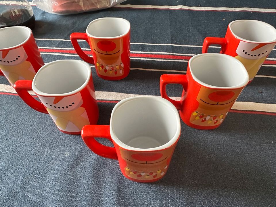 6x Nescafé Tasse Kaffee Becher gebraucht in Neuental