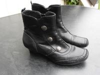 Jana Damen Leder Stiefelette Gr. 7 ½ schwarz Flensburg - Mürwik Vorschau