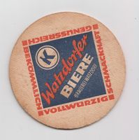 Bierdeckel Watzdorfer Biere DDR rund einseitig bedruckt Brauerei Sachsen-Anhalt - Bad Kösen Vorschau