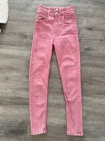 rosa Röhrenjeans mit hoher Taille Hessen - Langgöns Vorschau