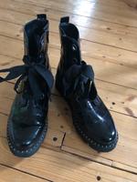 Schnürstiefel Remonte schwarz Gr. 37 Hessen - Grebenstein Vorschau