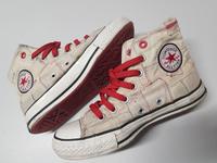 CONVERSE All Star Chucks Hi JOINRED ecru Patches rot 3,5 bzw. 36 Hessen - Stadtallendorf Vorschau