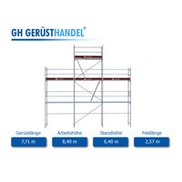 Arbeitsgerüst Layher Blitz Assco Giebelgerüst AH 8,40m gebraucht Bayern - Vöhringen Vorschau