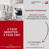 Fahrzeuglackierer / Mechaniker (m/w/d) 4 TAGE Woche Nordrhein-Westfalen - Lotte Vorschau