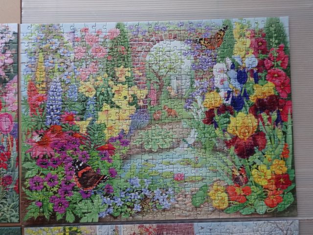 Ravensburger Puzzle 4x 500 Teile UK Happy Days No.4 Blumen Garten in Lingen (Ems)