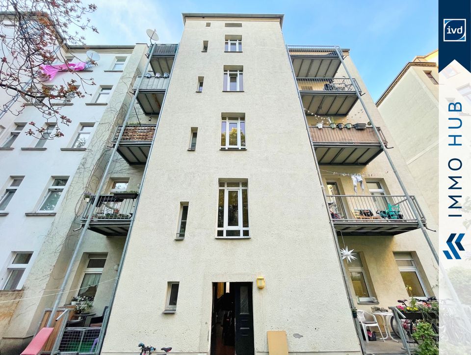 ++ Aufzug, Balkon, Stuckverzierungen. Traumhafte 3-Zimmerwohnung im Leipziger Osten ++ in Leipzig