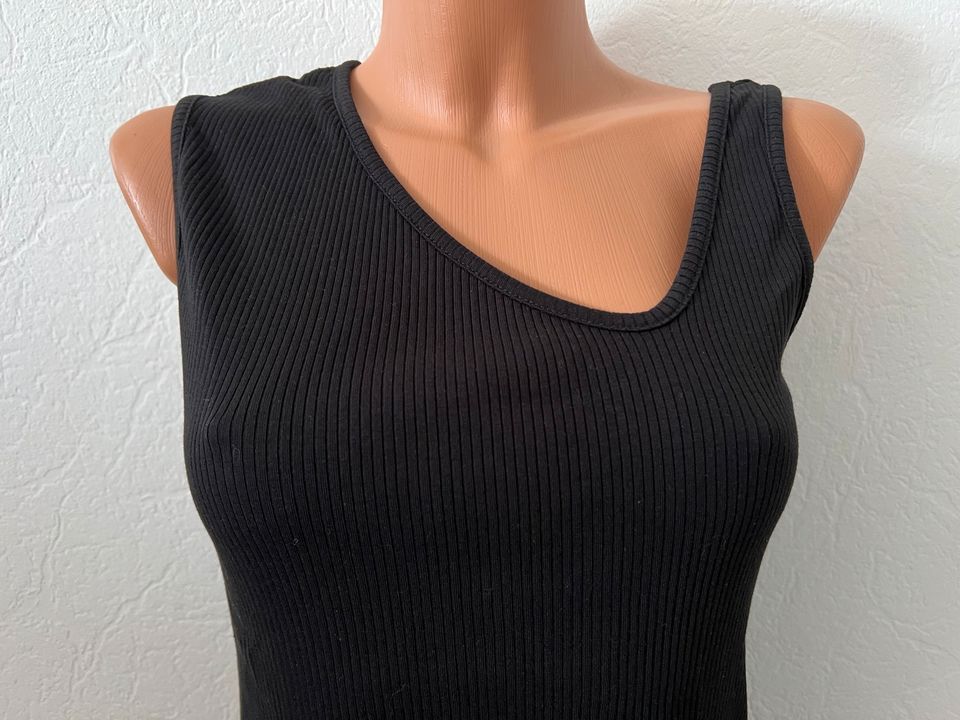 In Wear Copenhagen Tanktop Shirt Top asymmetrisch schwarz S 36 in Rehlingen-Siersburg