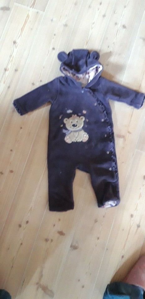 süßer Baby Fleeceanzug Mädchen, super kuschelig - Gr. 56 / NEU in Lam