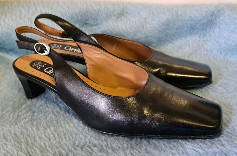 Slingback Pumps, klassisch, Leder, Caprice, schwarz, Gr. 4, 37 in Worms